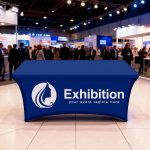 Customized Tablecloth 4FT 5FT 6FT 8FT 10FT CostomTablecloth with Business Logo for Tradeshow Events Birthday Wedding Anniversary (4FT Open Back) - Image 3