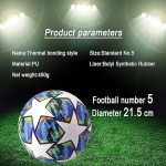 Champions League Football Fans Memorabilia Soccer Collectible Size:5 Best Gift for a Child's Birthday, Blue - Image 5