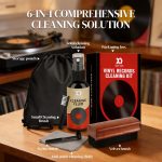 Vinyl Record Cleaner Kit - 6-in-1 Vinyl Records Cleaning Kit Includes Soft Velvet Record Brush, Cleaning Liquid, Stylus Brush, Cleaning Brush, Cleaning Cloth and Storage Bag - Image 3