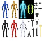 MerryXD 6 Pack Assembly Completed T13 3D Action Figure,Dummy Nova Titan Lucky 13 Action Figure 3D Printed Multi-Jointed Movable Toy - Image 3