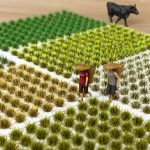 Woohome 208 PCS Static Grass Tuft Green Terrain Kit - Scenery Miniature Shrubs Bushes for Train Landscape Railway Artificial Grass Modeling - Image 4