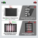 ZLCA Trading Card Storage Box 5-Row with Handle, MTG Storage Box | Holds 3900+ Cards with Commander Display, Top Loaders Organizer Case for TCG PTCG Sport Card(Black&Red) - Image 6