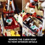 LEGO Ideas Jaws Set - Diorama Kit for Fans of the Classic Movie - Shark Toy - Movie Memorabilia Gift for Adults - Includes Orca Boat and Chief Brody, Hooper and Quint Minifigures - 21350 - Image 5