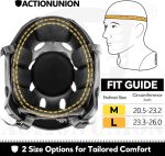 Tactical Airsoft Helmet with Cover for Paintball | PJ type, lightweight, vented 2.5 mm ABS shell, modular pads, adjustable chin strap, side rails and front NVG mount base - Image 3