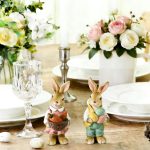 Bunny Spring Home Decor,Easter Tabbletop Decor Bunny Figures and Statues for Home Spring Decoration Rabbit Figurines Easter Gifts Fast Delivery - Image 5