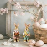 Bunny Spring Home Decor,Easter Tabbletop Decor Bunny Figures and Statues for Home Spring Decoration Rabbit Figurines Easter Gifts Fast Delivery - Image 6