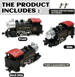 HO Scale 0-4-0 Powered Steam Locomotive (12V) Metal Wheelsets, Factory Installed Knuckle Couplers, Classic Industrial & Yard Switcher Locomotive Only - Image 4