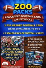 PSA Football Graded Card Mystery Pack | PSA Graded Football Card + 1 Sealed Pack of Cards | Grade 8+ Guaranteed | Contains One Graded Vintage, Rookie, Legend or Current Star | by Zoo Packs - Image 4