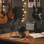 MyGift Guitar Pen Holder Desk Office Decor Gift For Men | Guitar Inspired Design, Music Theme Accent, Desktop Organization, Office Styling, Unique Gift For Musicians - Image 5