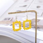 Monica's Door Frame Earrings TV Show Merchandise for Fans Memorabilia Monica Door Frame Drop Earrings Friends Themed Gifts - Image 4