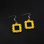 Monica's Door Frame Earrings TV Show Merchandise for Fans Memorabilia Monica Door Frame Drop Earrings Friends Themed Gifts - Image 5