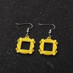 Monica's Door Frame Earrings TV Show Merchandise for Fans Memorabilia Monica Door Frame Drop Earrings Friends Themed Gifts - Image 6