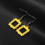 Monica's Door Frame Earrings TV Show Merchandise for Fans Memorabilia Monica Door Frame Drop Earrings Friends Themed Gifts - Image 7