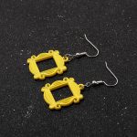 Monica's Door Frame Earrings TV Show Merchandise for Fans Memorabilia Monica Door Frame Drop Earrings Friends Themed Gifts - Image 8