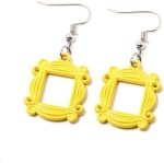 Monica's Door Frame Earrings TV Show Merchandise for Fans Memorabilia Monica Door Frame Drop Earrings Friends Themed Gifts - Image 10