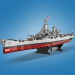 MISINI M6320 Military Series World War II Battleship Building Kit, 2228 Pieces USS Missouri Battleship, Toy Gift Ship Building Block Set for Adult Collection(Iowa-Class Warship) - Image 5