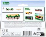 BRIO World - 33696 Lumber Loading Wagon | 4 Piece Toy Train Set for Kids | FSC-Certified Wooden Components | Ideal for Ages 3 and Up - Green - Image 4