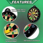 Dart Board - 12pcs Magnetic Darts - Excellent Indoor Game and Party Games | Gifts for 5 6 7 8 9 10 11 12 Year Old Boy Kids - Image 3