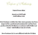 2026 - American Gold Eagle 1/10th oz Bullion Coin with Certificate of Authenticity $5 Seller Uncirculated - Image 4