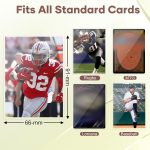 Mlikero 100 Count Card Sleeves, Clear Soft Trading Card Sleeves, Polypropylene (PP), Fit for MTG, TCG, Baseball, Football, Game Cards - Image 6