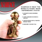 SCARFACE Surreal Entertainment 5-Inch The World is Yours Resin Statue - Premium Prop Movie Replica Collectible - Unique Gift for Birthdays, Holidays, House Warming Parties - Image 7