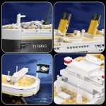 NETEHU Titanic Boat Model Building Blocks Set, 1465 Pieces Mini Bricks Cruise Ship Model，DIY Educational Titanic Toys for Alone At Home - Image 6