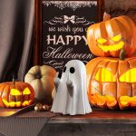 Halloween Ghost Figurine - Spooky Resin Ghost Statue, Funny Cute Ghost Ornaments for Halloween Decorations, Porch and Indoor Home Office Desk Decor, Christmas,New Year’s Gifts - Image 5