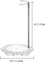 8-Pack Clear Adjustable Action Figure Stand with Metal Clips & Flexible Arms – Action Figure Display Stand for Figures Compatible with Gundam HG/RG/SD 1/144 Scale - Image 6