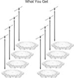 8-Pack Clear Adjustable Action Figure Stand with Metal Clips & Flexible Arms – Action Figure Display Stand for Figures Compatible with Gundam HG/RG/SD 1/144 Scale - Image 8