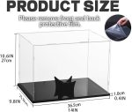 Football Display Case Full Size, Acrylic Clear Box with Stand, UV Protected Memorabilia Holder, for Autographed Football Fans & Collectors, Sports Collectibles - Image 3