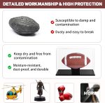 Football Display Case Full Size, Acrylic Clear Box with Stand, UV Protected Memorabilia Holder, for Autographed Football Fans & Collectors, Sports Collectibles - Image 5