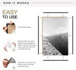 MCS Original Poster Frame 24x36 Black Lightweight Vertical & Horizontal Wall Hanging Large Picture Frame for Posters, Art Prints & Gallery Wall (6-Pack) - Image 6
