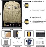 IHEIPYE Military Uniform Shadow Box Police Uniform Display Case Black | Jacket Display Box, 98% UV Protection Acrylic, Hanger, Fits Navy Police Officer Uniform Jacket XXL Sport Shirt - Image 3