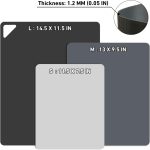 WK Flexible Plastic Cutting Boards Mats for Kitchen, Flexible Non Slip Cutting Mat, Thin Cutting Sheets, BPA Free, Dishwasher Safe, Multi Sizes - Image 4