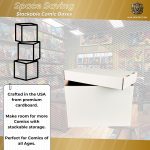 Max Protection Comic Book Storage Short Boxes - 3-Pack | 200 lb Test Corrugated Cardboard, Double-Reinforced, Tool-Free Assembly, Holds 150-175 Silver Age/Modern Comics, Made in USA - Image 5