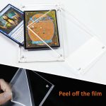Acrylic Card Frame, Magnetic Trading Card Display Frames Desktop Display - 2 Sets Clear - Image 4