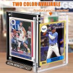 Acrylic Card Frame, Magnetic Trading Card Display Frames Desktop Display - 2 Sets Clear - Image 5