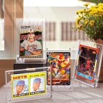 Acrylic Card Frame, Magnetic Trading Card Display Frames Desktop Display - 2 Sets Clear - Image 6