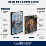 CollectorMount™ CD Display Wall Mount & Shelf Stand, 1 Pack | Patented Adjustable Display for CDs, 45 RPM Records & Blu-rays. Fits 4.75" - 6.25". Wall Mount & Shelf Stand. - Image 5