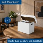 PIT66 5 Pcs Comic Book Storage Boxes, Holds 150-175 Comics Each, | Collapsible, Stackable, Moistureproof, White, 15.83"L x 11.42"W x 7.87"H - Image 6