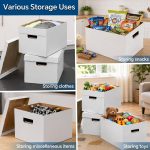 PIT66 5 Pcs Comic Book Storage Boxes, Holds 150-175 Comics Each, | Collapsible, Stackable, Moistureproof, White, 15.83"L x 11.42"W x 7.87"H - Image 9