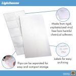 Leuchtturm Lighthouse - Clear Coin Flips 2" x 2" Double Pockets for Coins up 42 mm in Diameter, Labels Included - Pack of 100 - Image 4