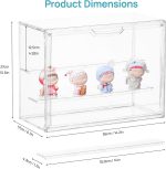 Vtopmart 2 Pack Acrylic Display Case, Stackable Figure Display Case | Magnetic Door, Adjustable Shelves, Clear Collectibles Showcase, For Action Figures, Miniatures, Models - Image 3