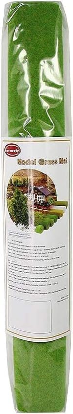 CP138 Artificial Model Grass Mat Trains Grass Green 40 x 100cm or 15.7"x 39"for Decoration Craft Scenery Model DIY - Image 3