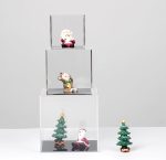 3x3x3Inch Clear Acrylic Boxes for Collectibles Display | Removable Countertop Storage Box Cube Organizer Stand Riser, Dustproof Protection Showcase for Crystals Minerals Slab Fossil - Image 6