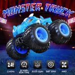 AUUGUU Remote Control Car, 2.4GHz Monster Trucks Toys with Light Spray, Birthday Gift for Kids 3 4 5 6 7 8, All Terrain RC Cars, Toddler Toys for Boys Girls 3+ Year Old - Image 3