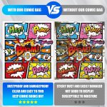 YixangDD 100 Pack Current Comic Book Bags and Boards, 6.87" x 10.5" | Clear Comic Book Sleeves, Acid-Free Thick Comic Backing Boards for Collectible Book Storage - Image 7