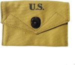 ANQIAO World War 2 Collection WW2 US First Aid Pouch Bag With Hook Army Equipment M1 Set M1943 Khaki - Image 4
