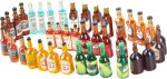 40pcs Miniature Mini Fake Beer Bottles Toys, Mixed Wine Drinks Decoration Beer Glass Model, Beer Can Beer Bottle Models for Fairy Garden Pub Bar Dolls House Tableware Decoration - Image 3