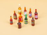 40pcs Miniature Mini Fake Beer Bottles Toys, Mixed Wine Drinks Decoration Beer Glass Model, Beer Can Beer Bottle Models for Fairy Garden Pub Bar Dolls House Tableware Decoration - Image 8